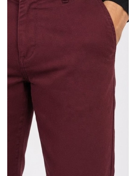 Pantalon Chino Bordeaux Homme | Zerda