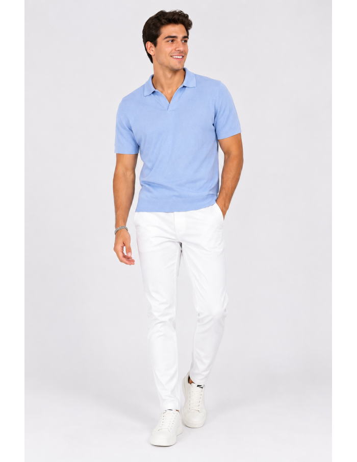 Pantalon Chino Blanc Homme | Zerda