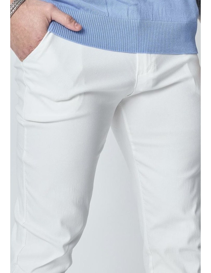Pantalon Chino Blanc Homme | Zerda