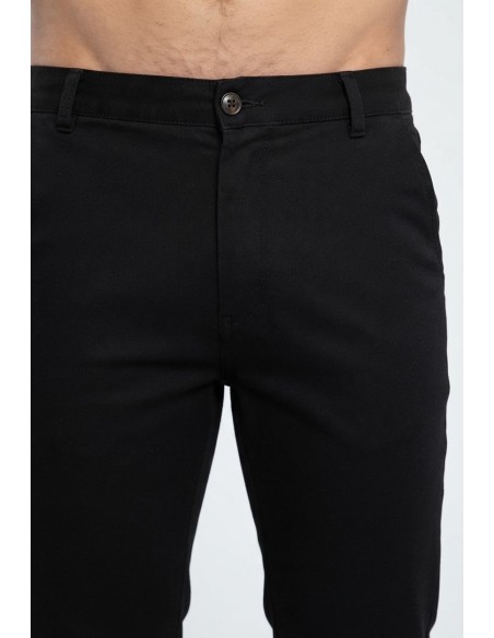Pantalon Chino Noir Homme | Zerda