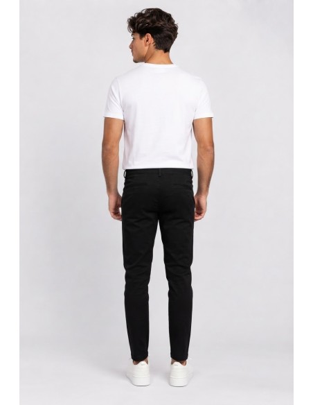 Pantalon Chino Noir Homme | Zerda