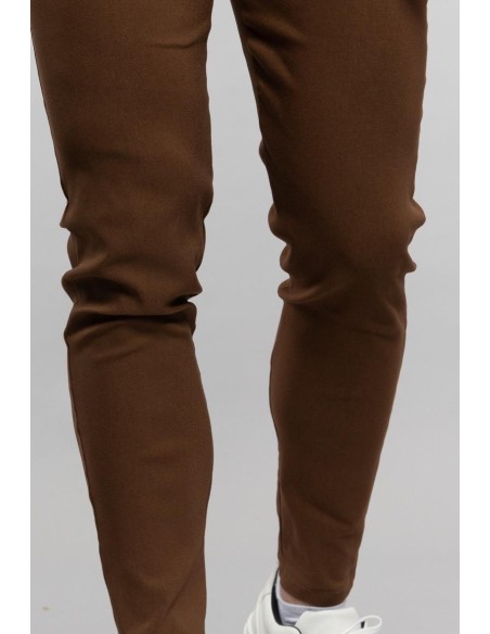 Pantalon Chino Marron Homme | Zerda