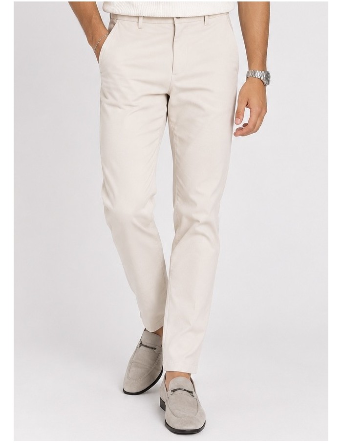 Pantalon Chino Beige Clair Homme | Zerda