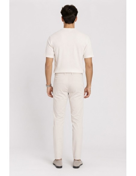 Pantalon Chino Beige Clair Homme | Zerda