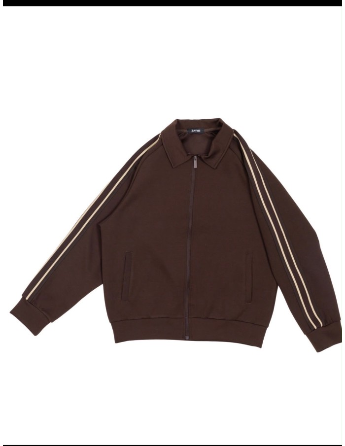 Ensemble Jogging Marron Homme Bandes | Zerda