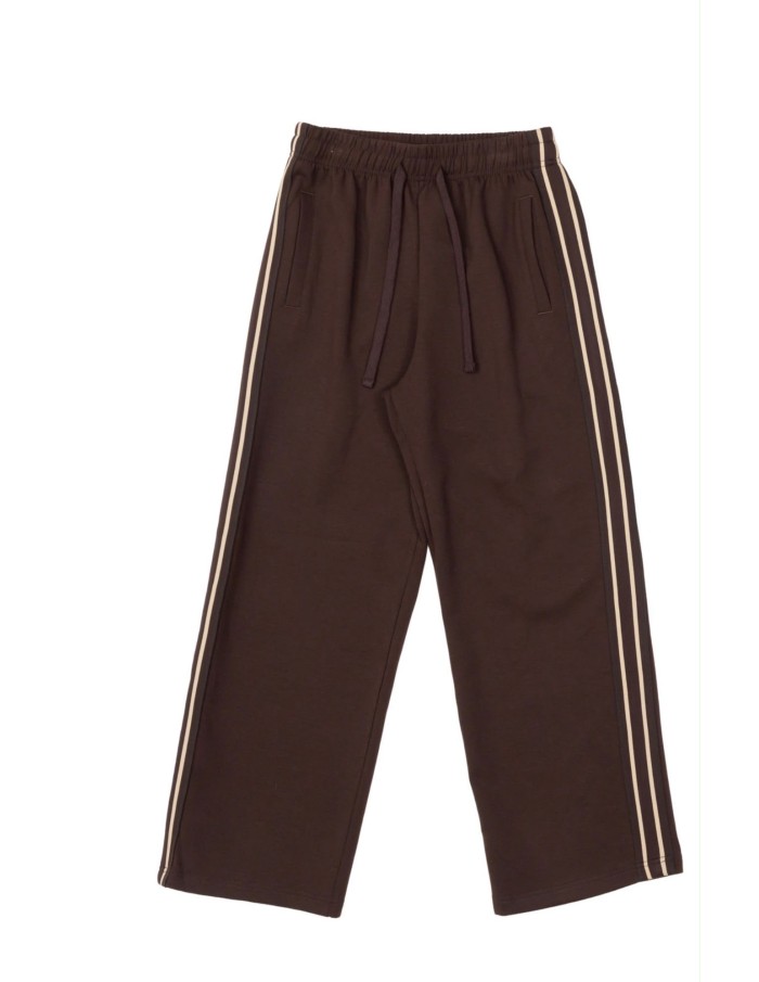 Ensemble Jogging Marron Homme Bandes | Zerda