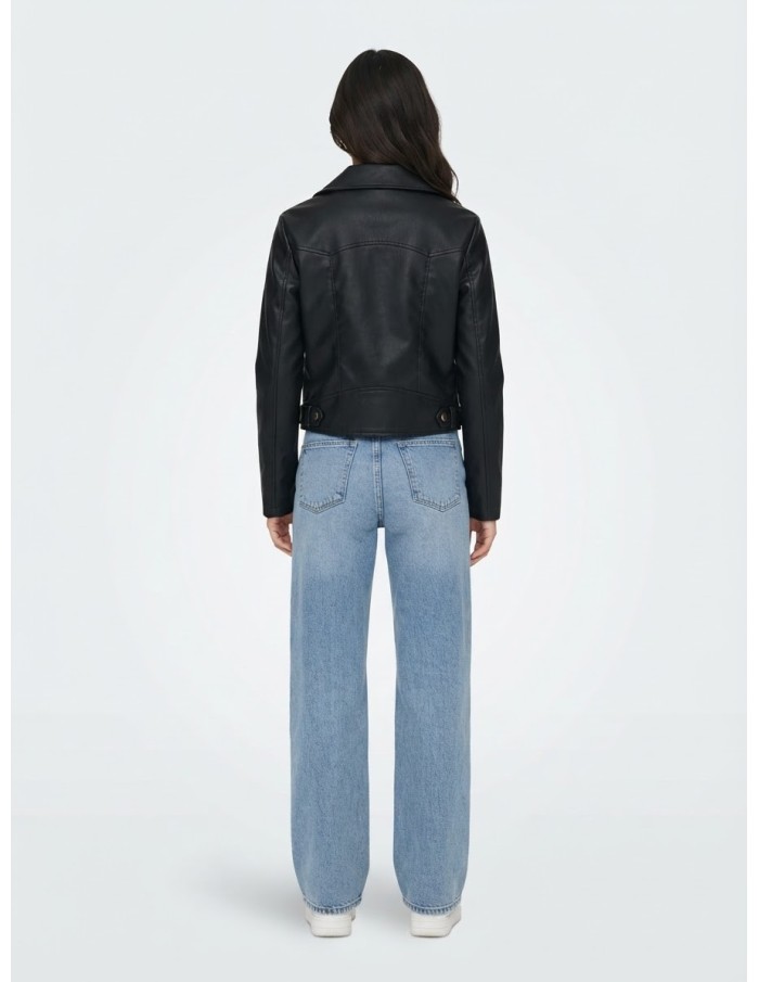 Perfecto Similicuir Noir Femme Zippé | Zerda