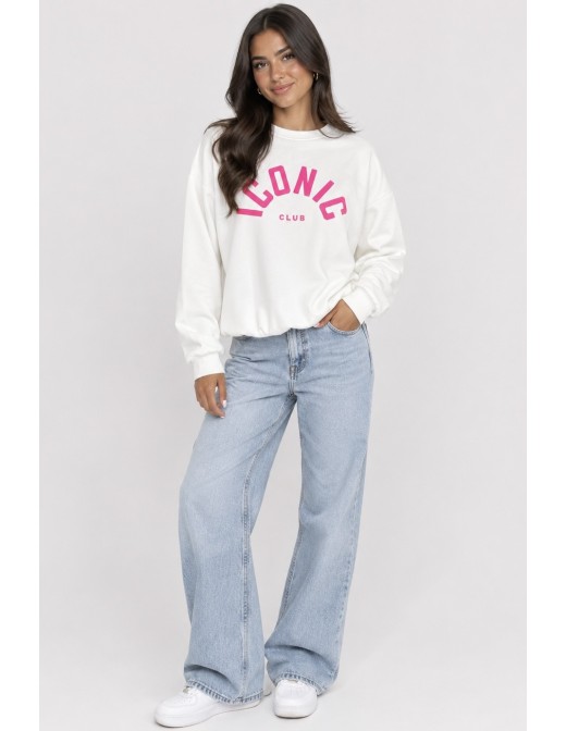 Sweat Iconic Club Blanc Femme | Zerda 2