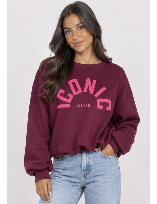 Sweat Iconic Club Bordeaux Femme | Zerda