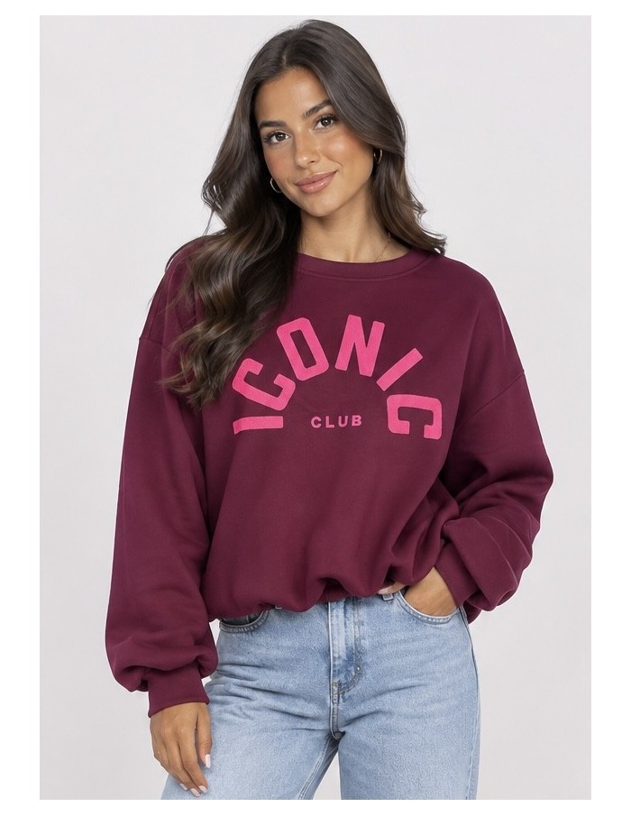 Sweat Iconic Club Bordeaux Femme | Zerda
