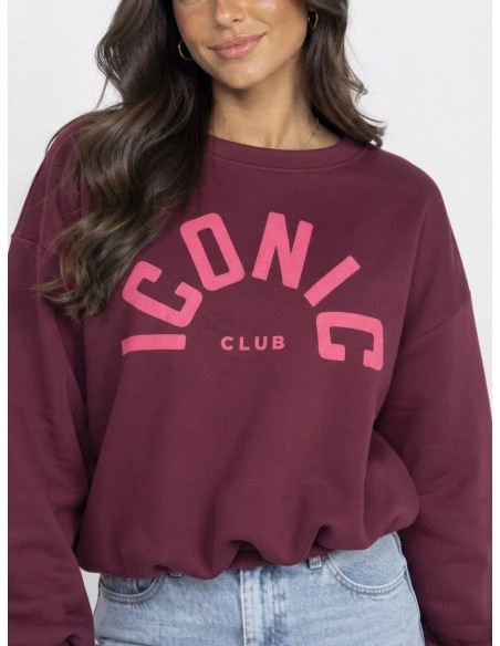 Sweat Iconic Club Bordeaux Femme | Zerda