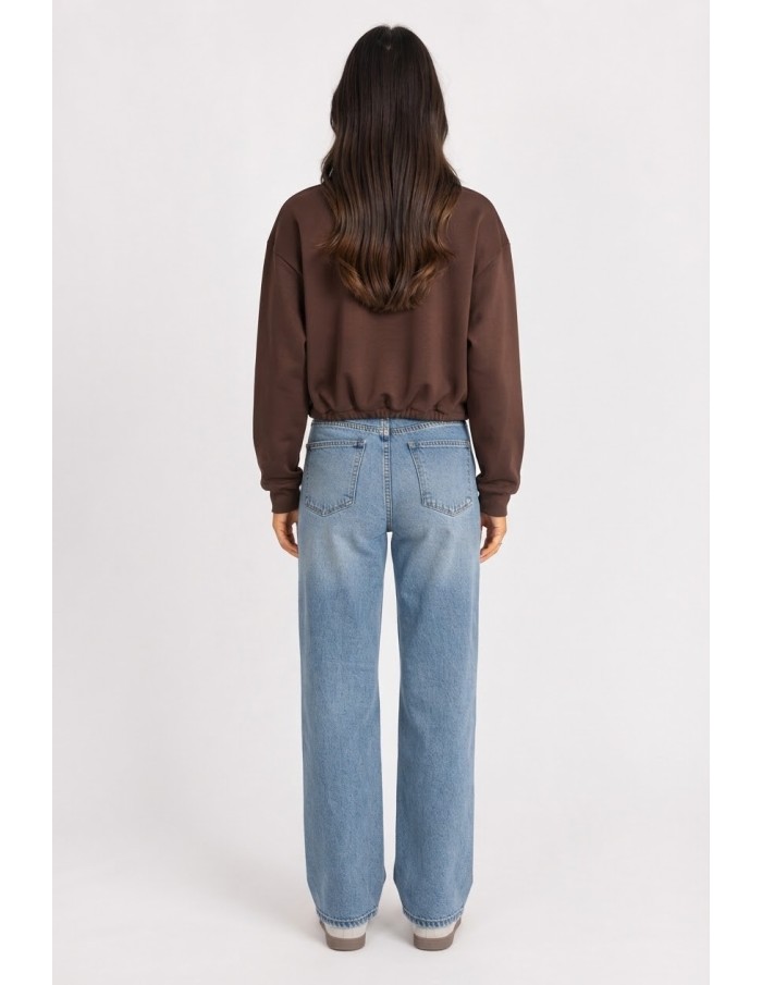 Sweat Iconic Club Marron Femme | Zerda
