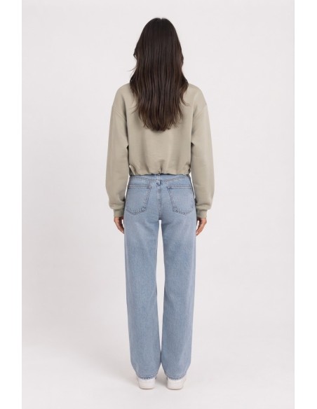 Sweat Iconic Club Taupe Femme | Zerda