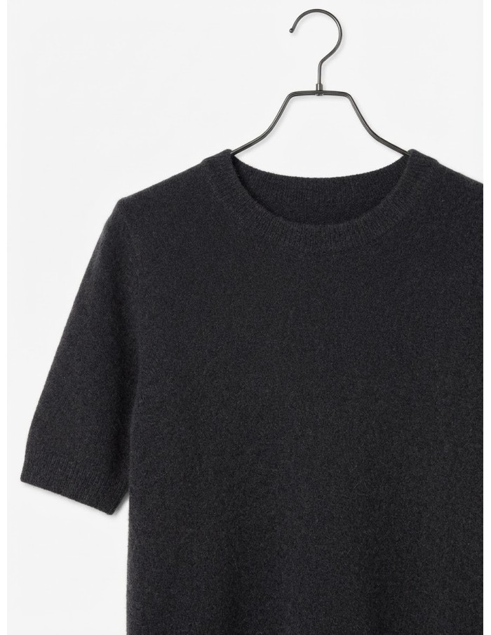 Pull Manches Courtes Noir Femme | Zerda