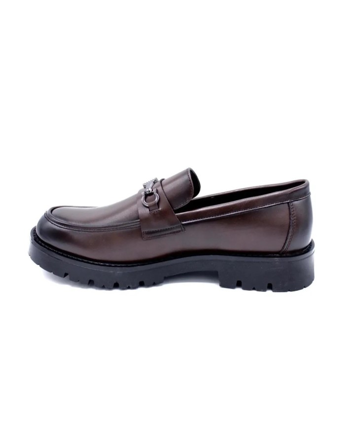 MOCASSIN MARRON MORS SEMELLE CRANTÉE - HOMME