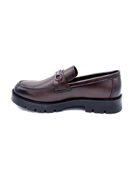 MOCASSIN MARRON MORS SEMELLE CRANTÉE - HOMME