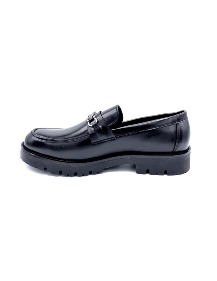 MOCASSIN NOIR MORS SEMELLE CRANTÉE - HOMME