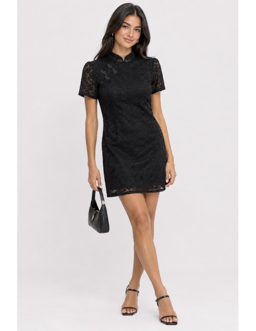 Robe Dentelle Noire Femme | Zerda