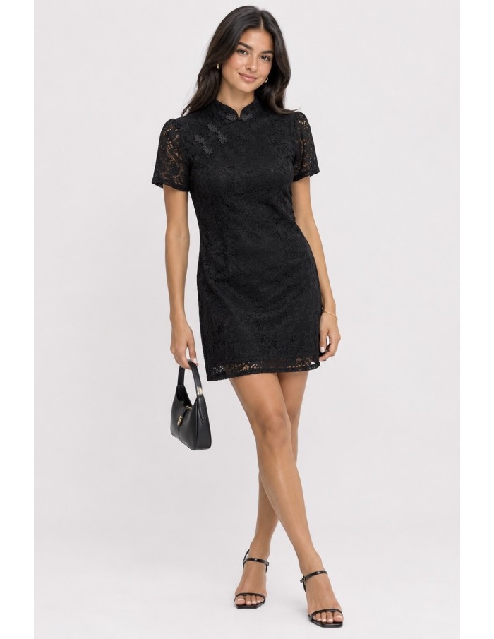 Robe Dentelle Noire Femme | Zerda