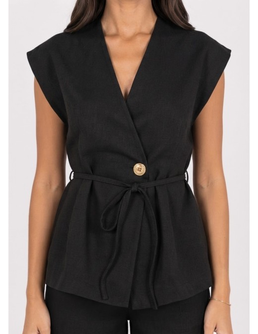 Ensemble Gilet Pantalon Noir Femme | Zerda 2