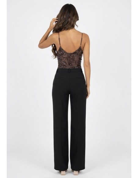 BODY A PAILETTE CHOCO - FEMME