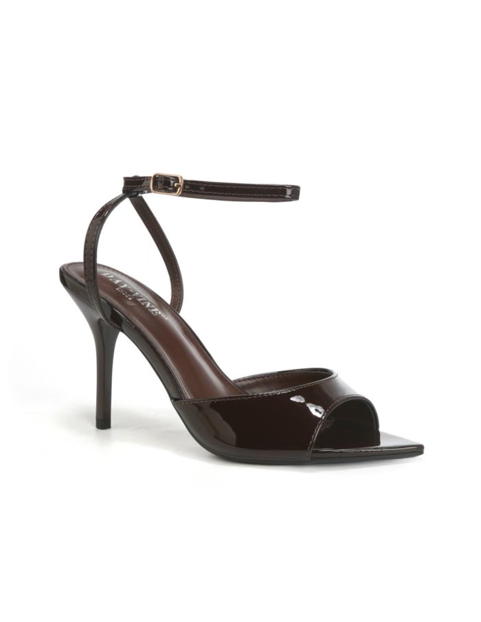 Sandale Vernie Chocolat Bride Cheville Femme | Zerda